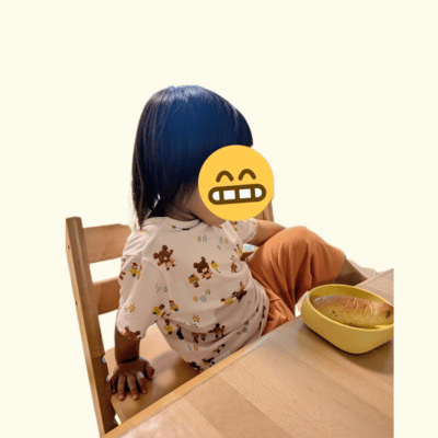 ベビーセットを外した姿勢